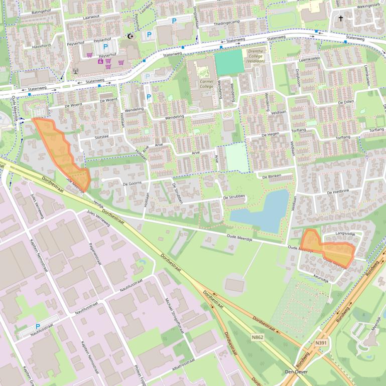 Kaart van postcodegebied 7824RV.