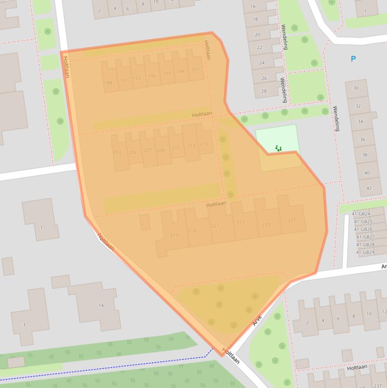 Kaart van postcodegebied 7824SJ.