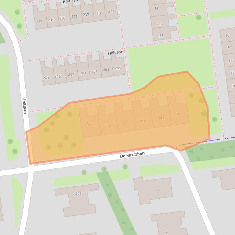 Kaart van postcodegebied 7824SL.