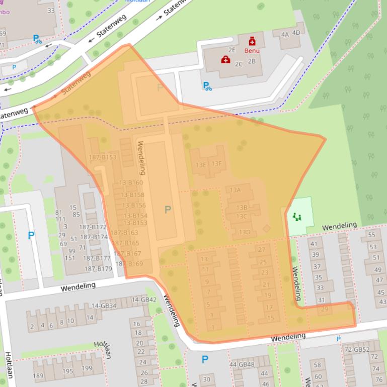 Kaart van postcodegebied 7824TA.
