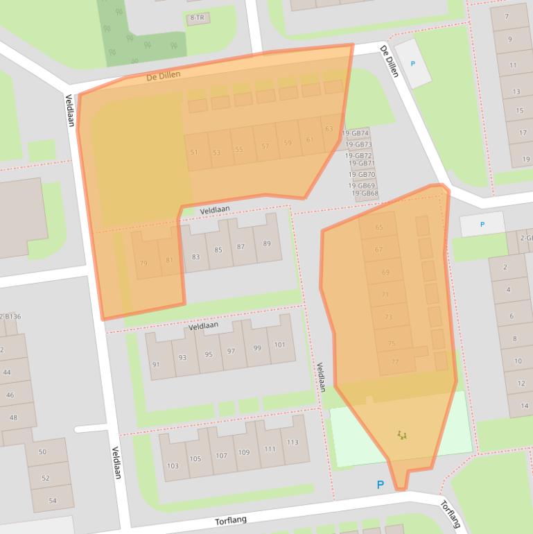 Kaart van postcodegebied 7824VB.