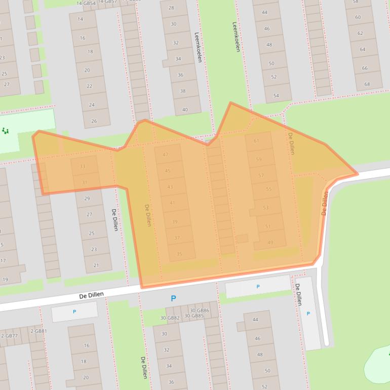 Kaart van postcodegebied 7824VT.