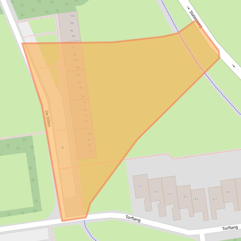 Kaart van postcodegebied 7824VX.