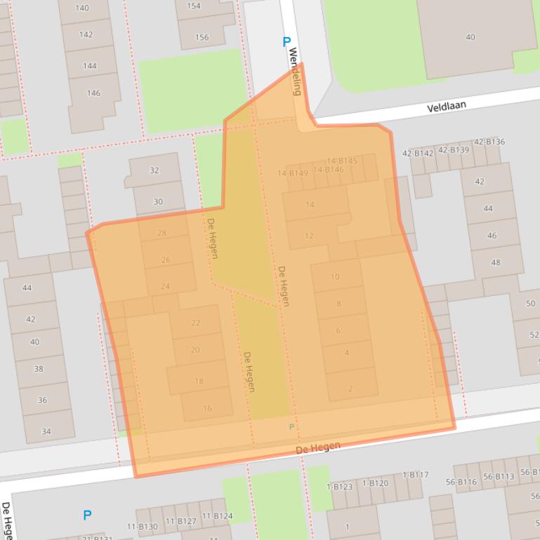 Kaart van postcodegebied 7824XB.
