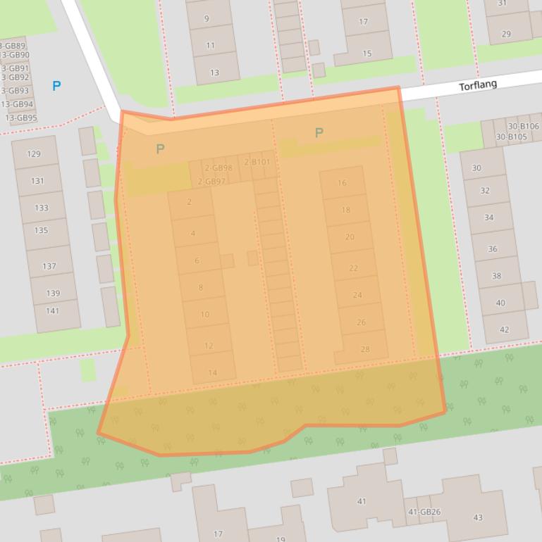 Kaart van postcodegebied 7824XJ.