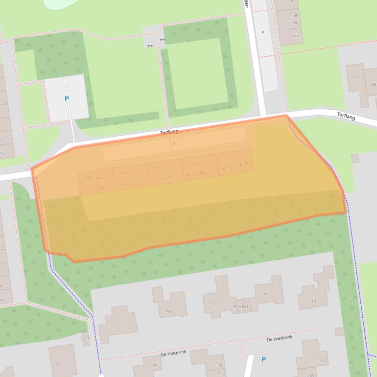 Kaart van postcodegebied 7824XL.