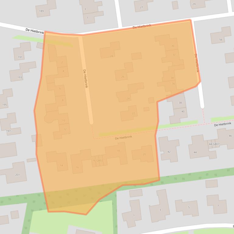 Kaart van postcodegebied 7824XS.