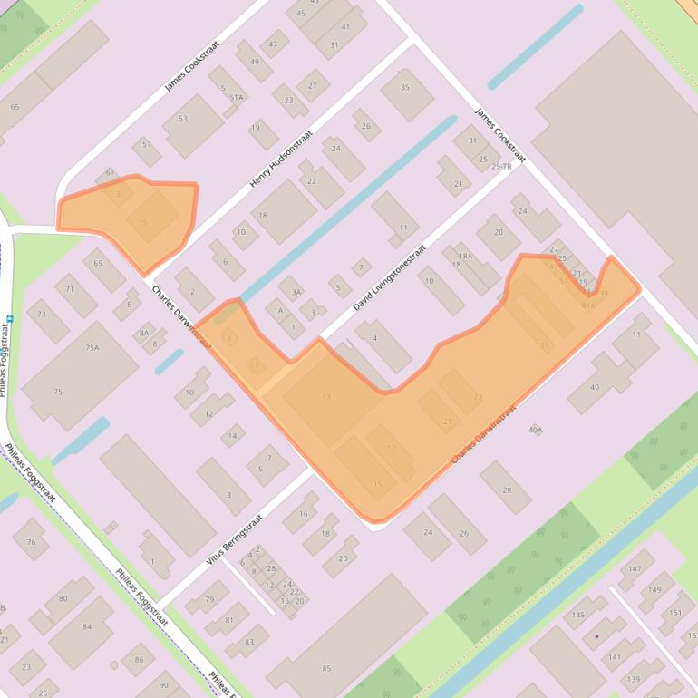 Kaart van postcodegebied 7825AB.
