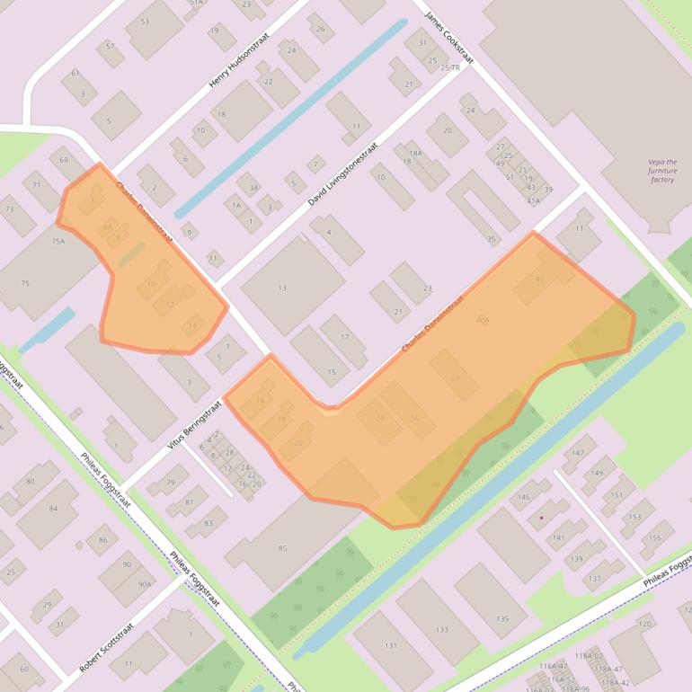 Kaart van postcodegebied 7825AC.