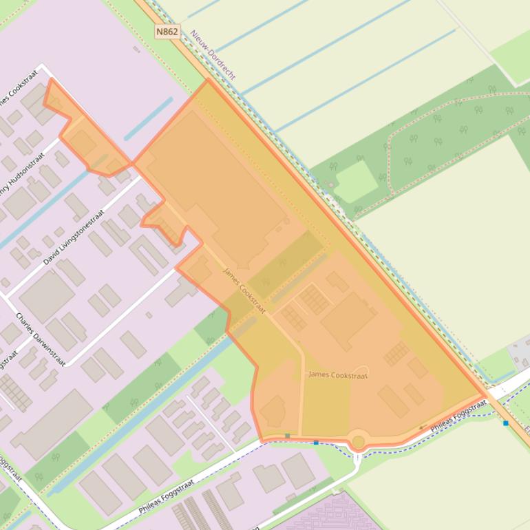 Kaart van postcodegebied 7825AN.