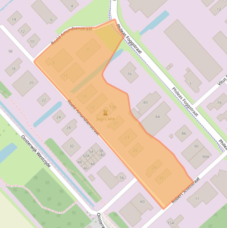 Kaart van postcodegebied 7825AP.