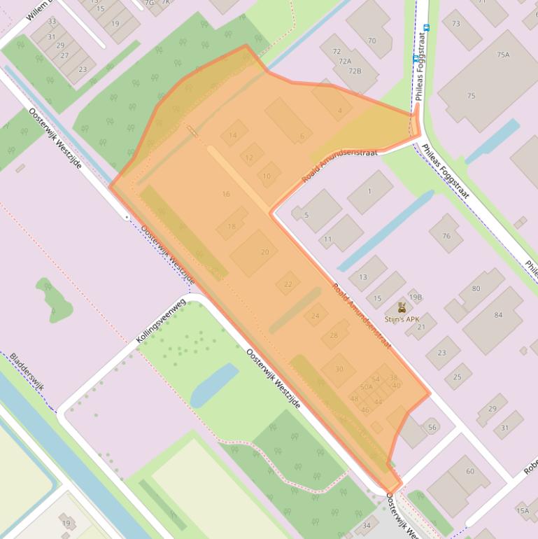 Kaart van postcodegebied 7825AT.