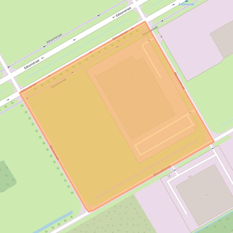 Kaart van postcodegebied 7825GD.