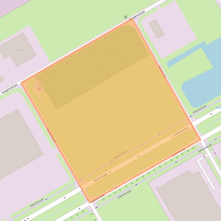 Kaart van postcodegebied 7825GJ.