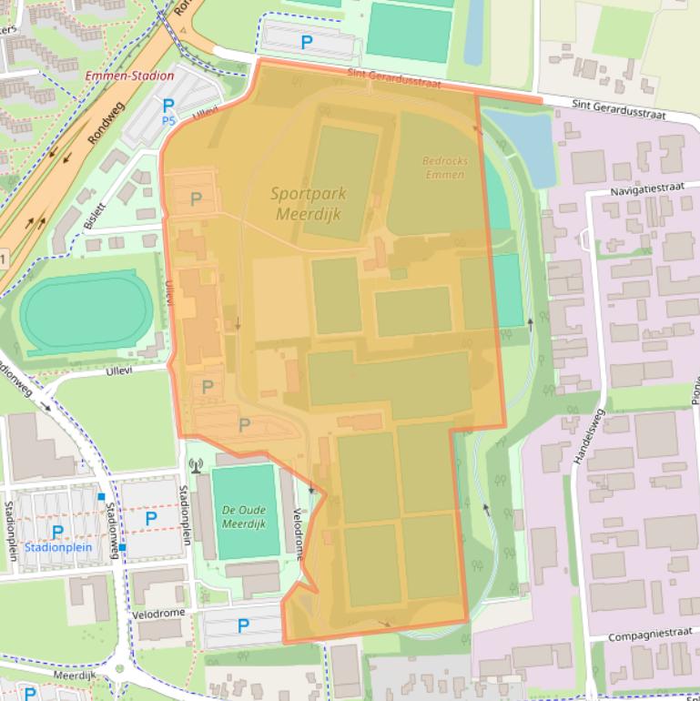 Kaart van postcodegebied 7825SE.