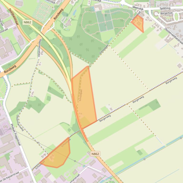 Kaart van postcodegebied 7825TG.