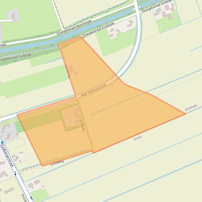 Kaart van postcodegebied 7825TM.