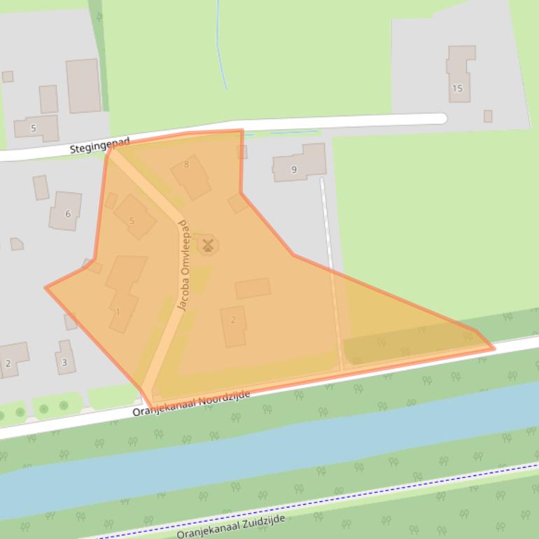 Kaart van postcodegebied 7825TX.