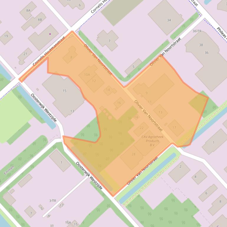 Kaart van postcodegebied 7825VD.