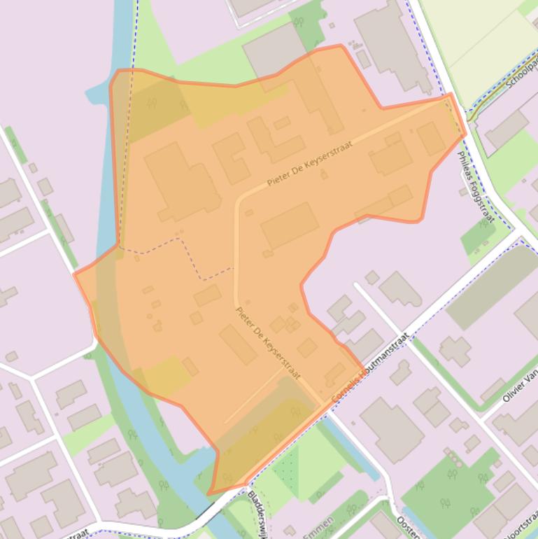 Kaart van postcodegebied 7825VE.