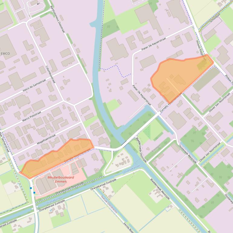 Kaart van postcodegebied 7825VG.