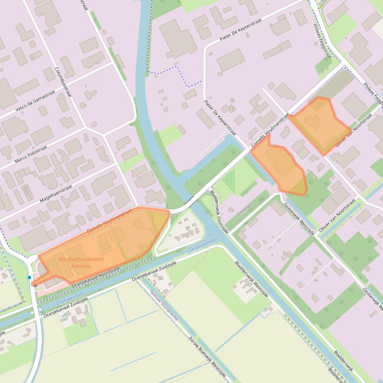 Kaart van postcodegebied 7825VH.