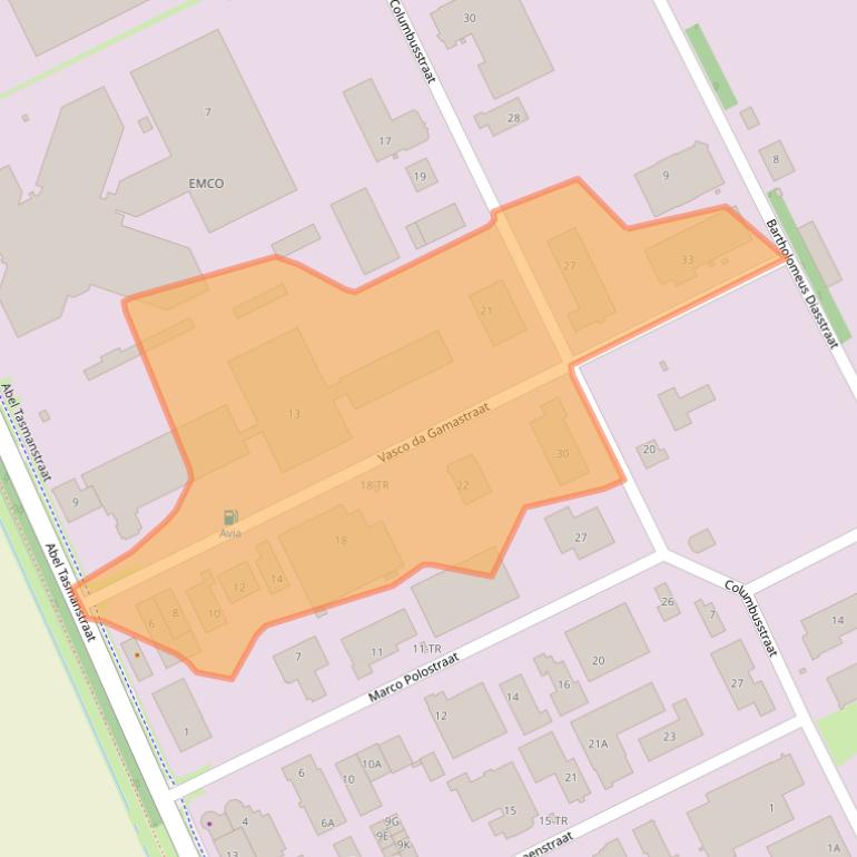 Kaart van postcodegebied 7825VJ.