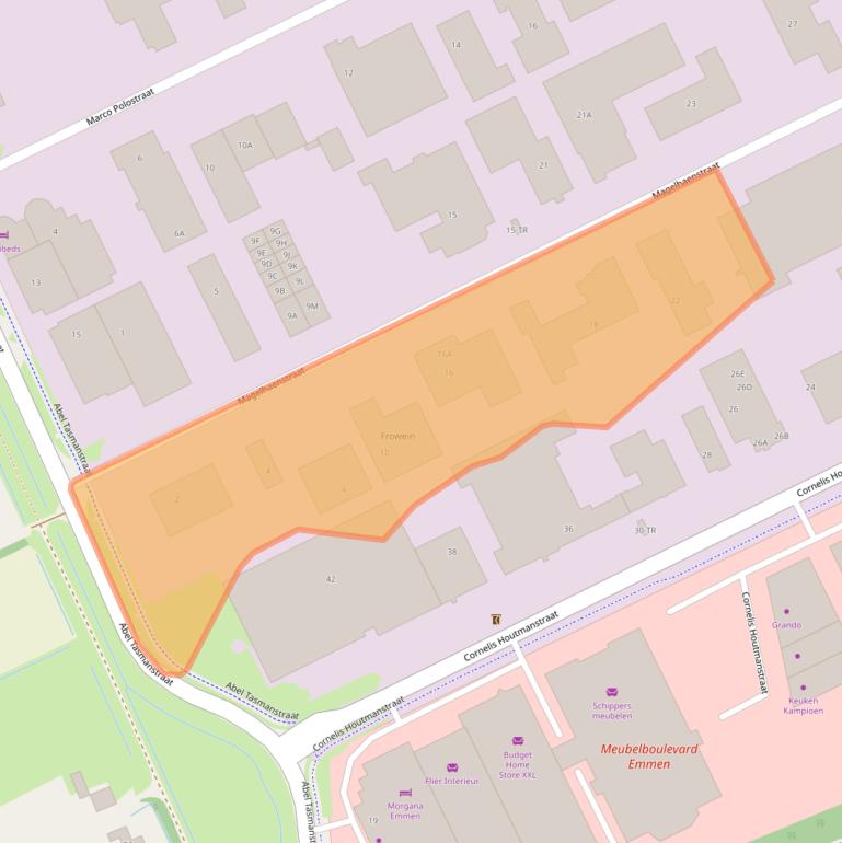 Kaart van postcodegebied 7825VK.