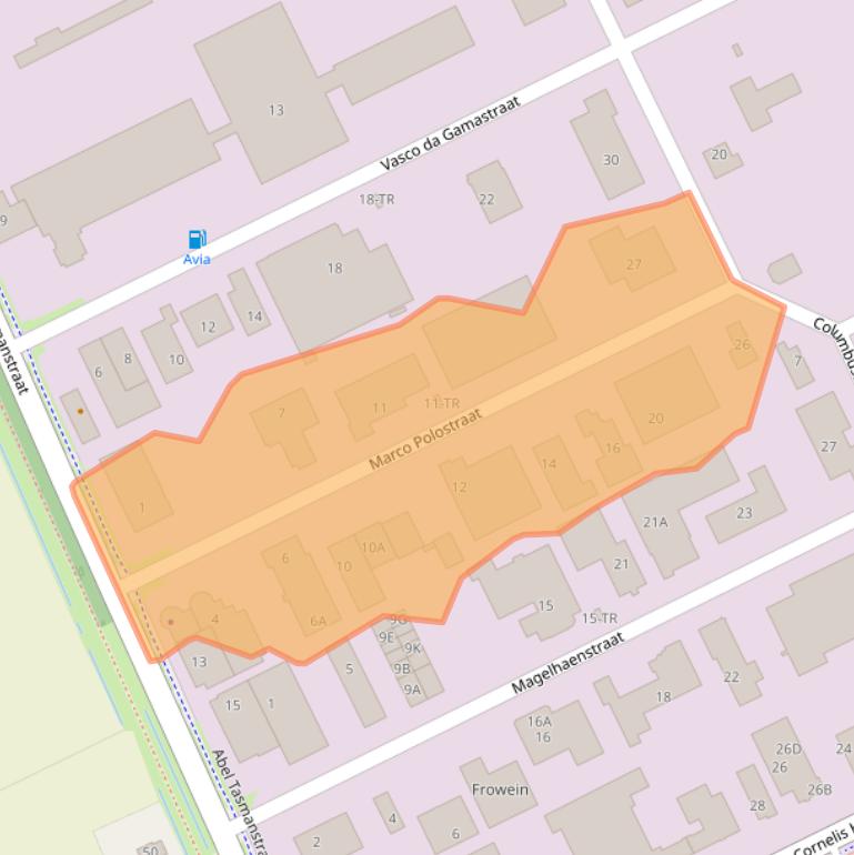 Kaart van postcodegebied 7825VM.