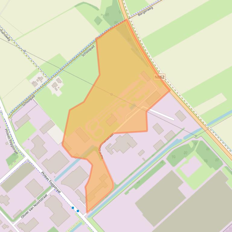 Kaart van postcodegebied 7825VS.