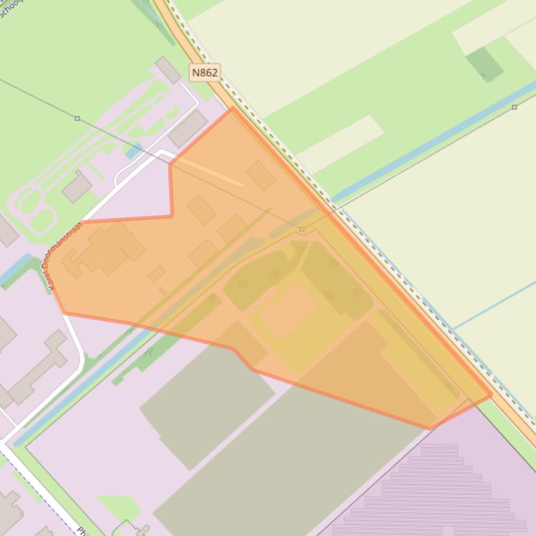 Kaart van postcodegebied 7825VT.