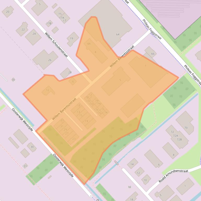 Kaart van postcodegebied 7825VZ.