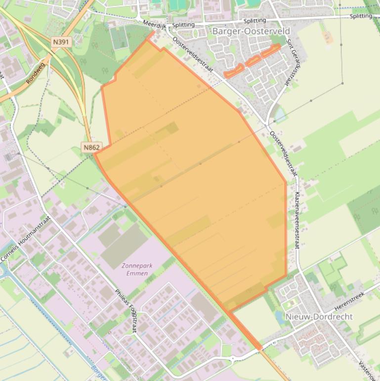 Kaart van postcodegebied 7826BP.