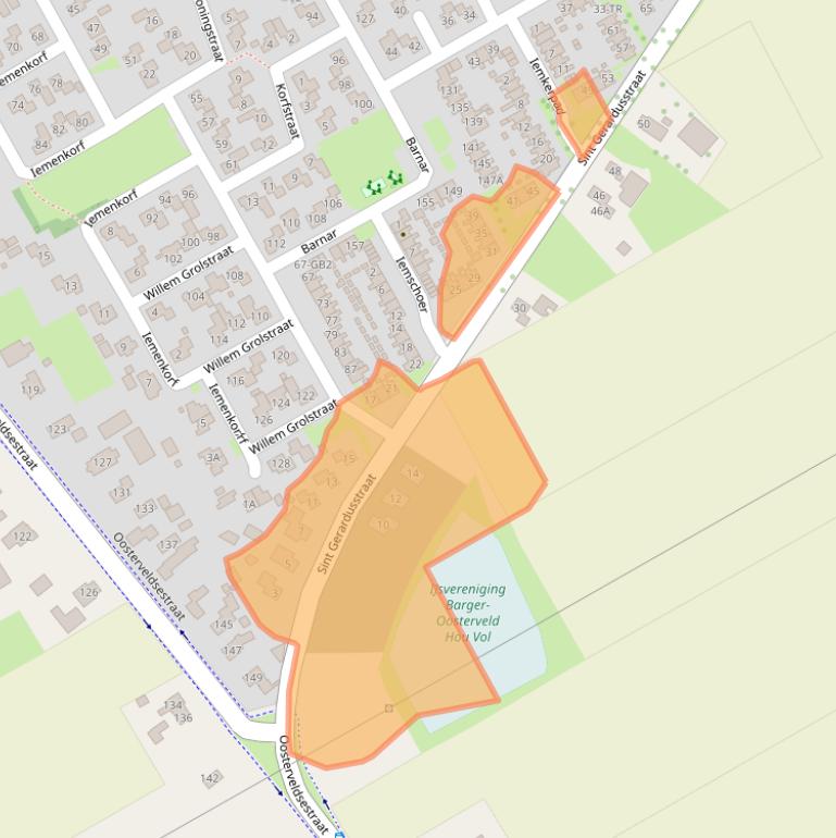 Kaart van postcodegebied 7826CA.