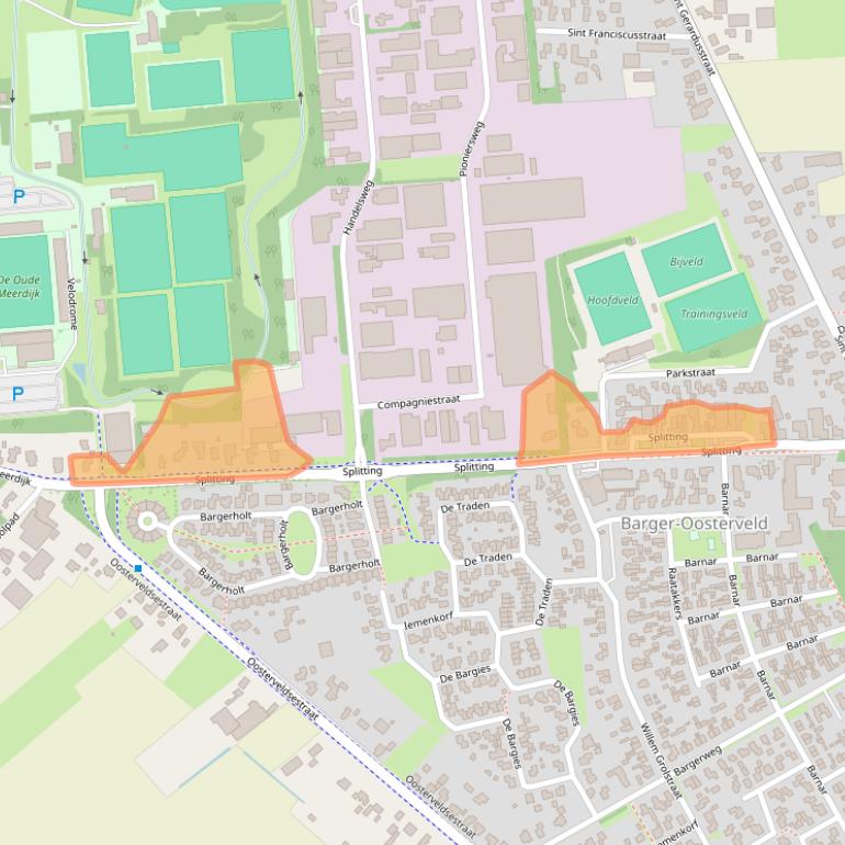 Kaart van postcodegebied 7826CN.