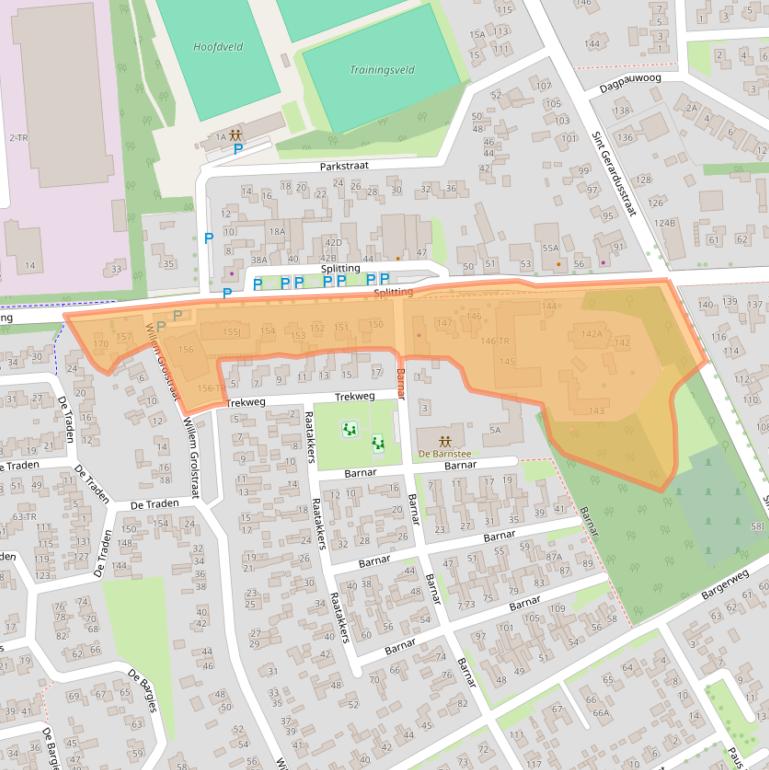 Kaart van postcodegebied 7826CT.