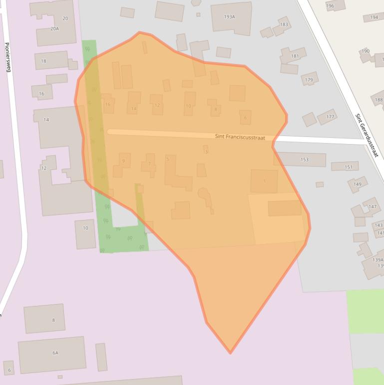 Kaart van postcodegebied 7826CX.