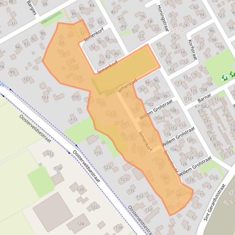 Kaart van postcodegebied 7826EB.