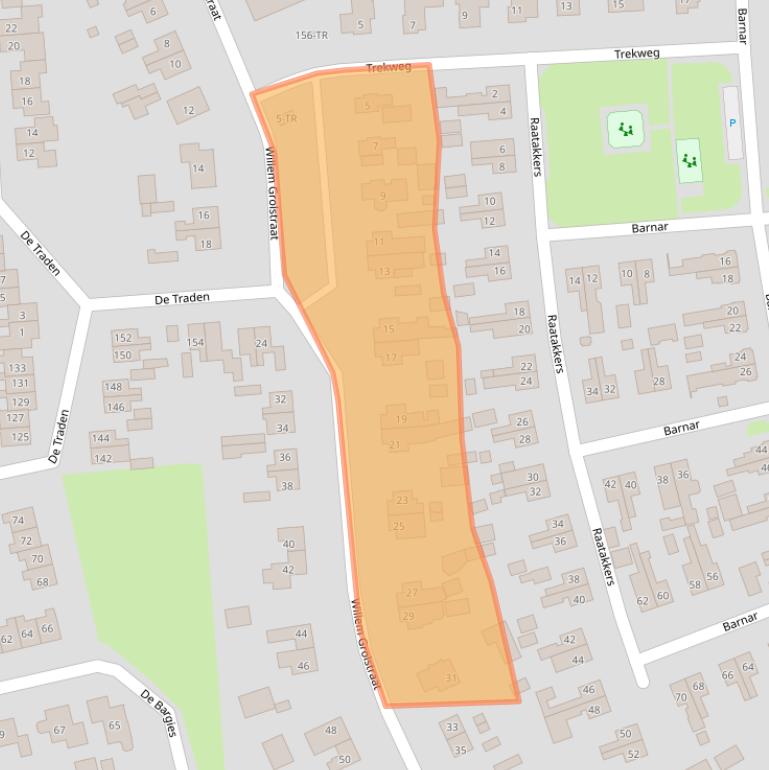 Kaart van postcodegebied 7826ED.