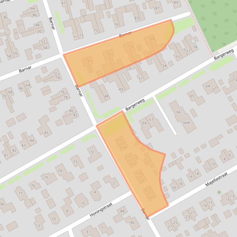 Kaart van postcodegebied 7826ES.