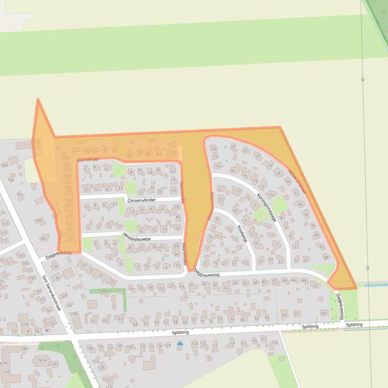 Kaart van postcodegebied 7826GA.