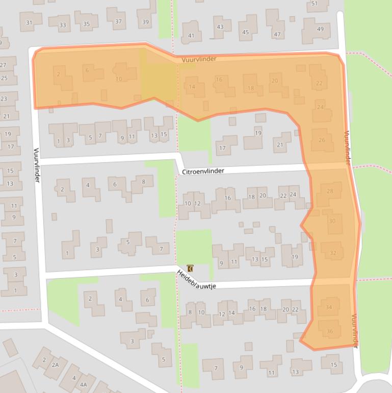 Kaart van postcodegebied 7826GB.