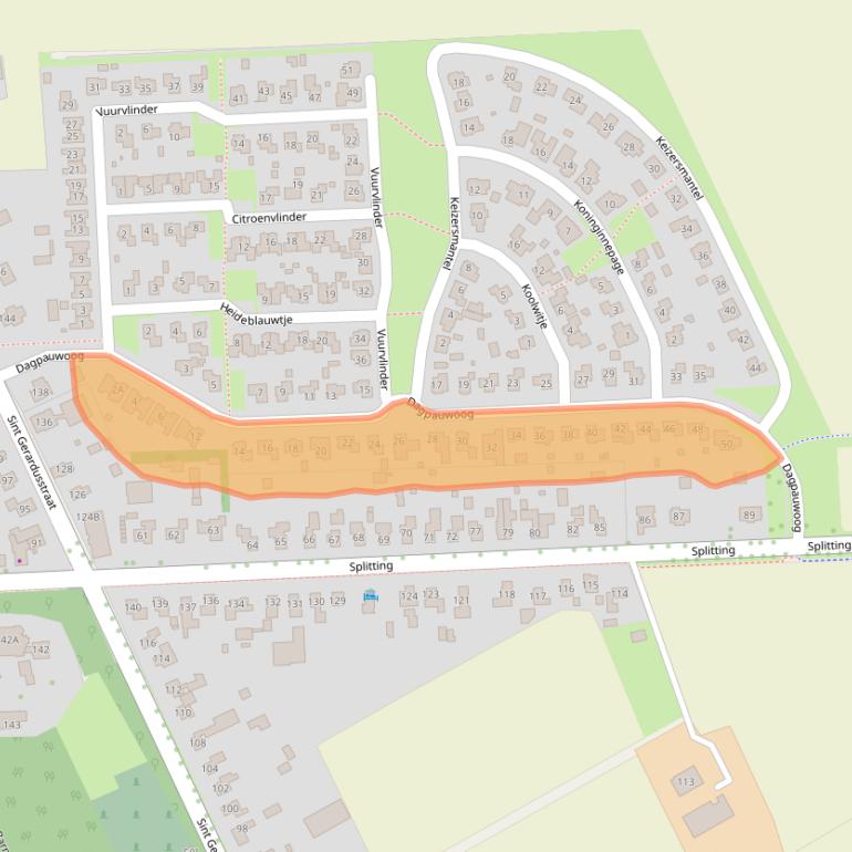 Kaart van postcodegebied 7826GD.