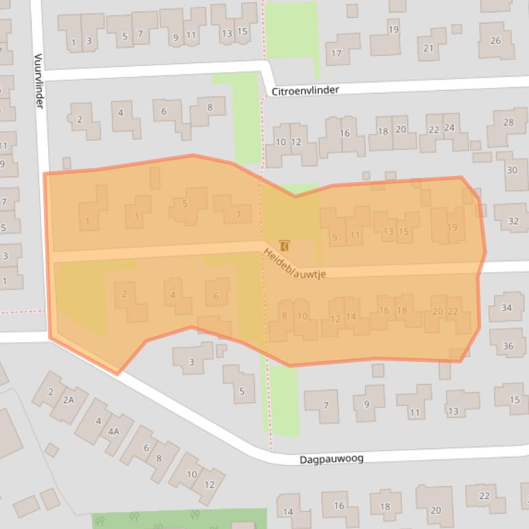 Kaart van postcodegebied 7826GE.
