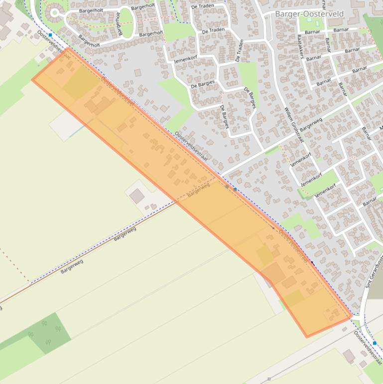 Kaart van postcodegebied 7826HA.