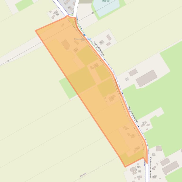 Kaart van postcodegebied 7826HB.