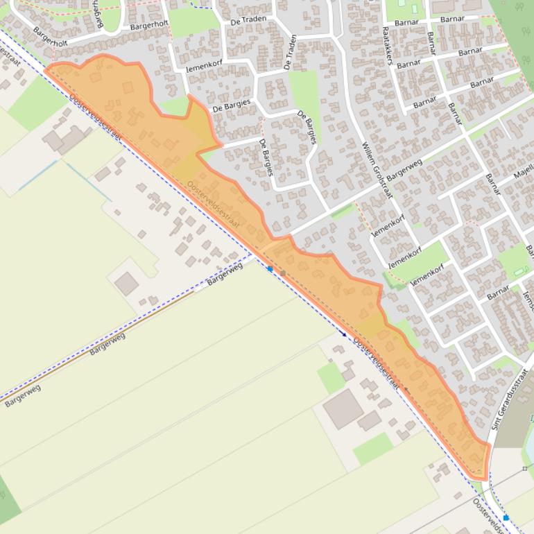 Kaart van postcodegebied 7826HC.