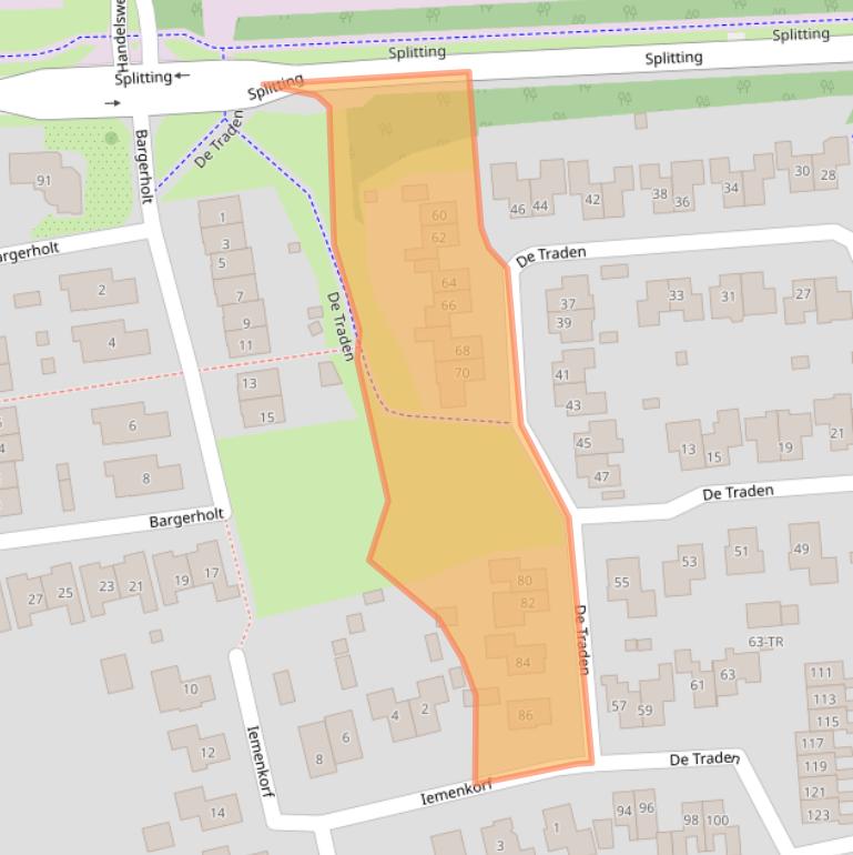 Kaart van postcodegebied 7826HH.