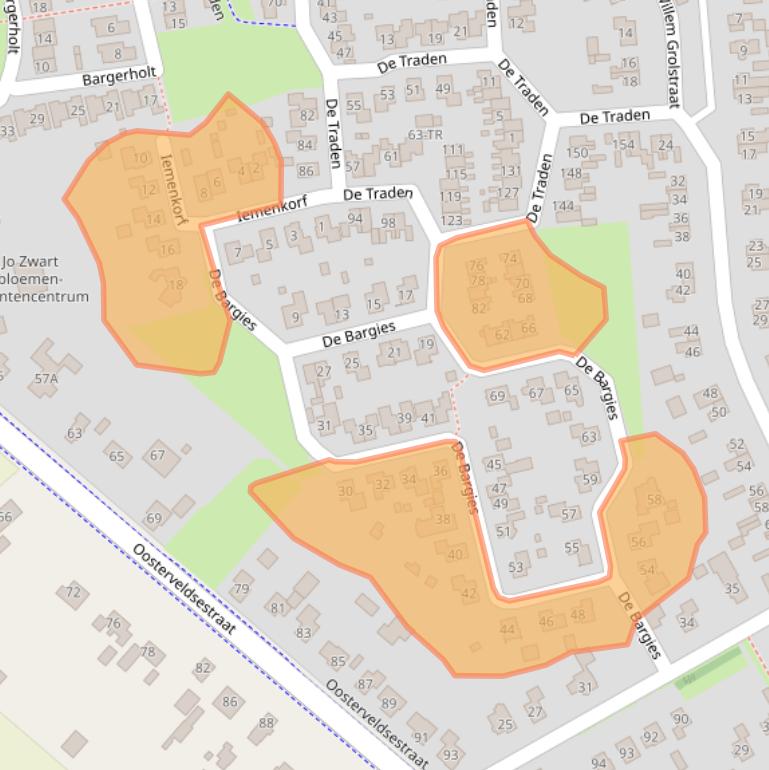 Kaart van postcodegebied 7826HX.