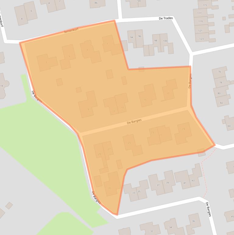 Kaart van postcodegebied 7826HZ.